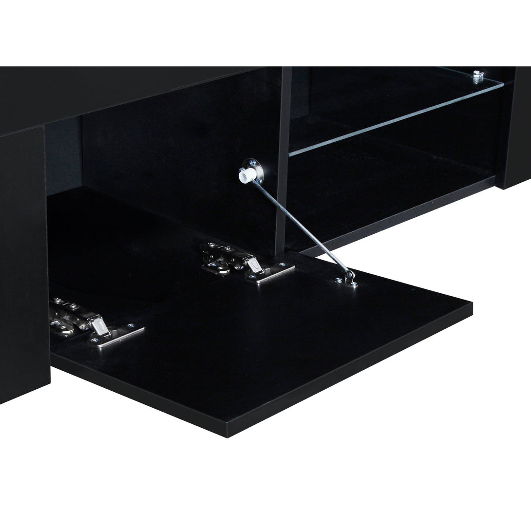 Maize 1.3m LED Entertainment Unit - Black