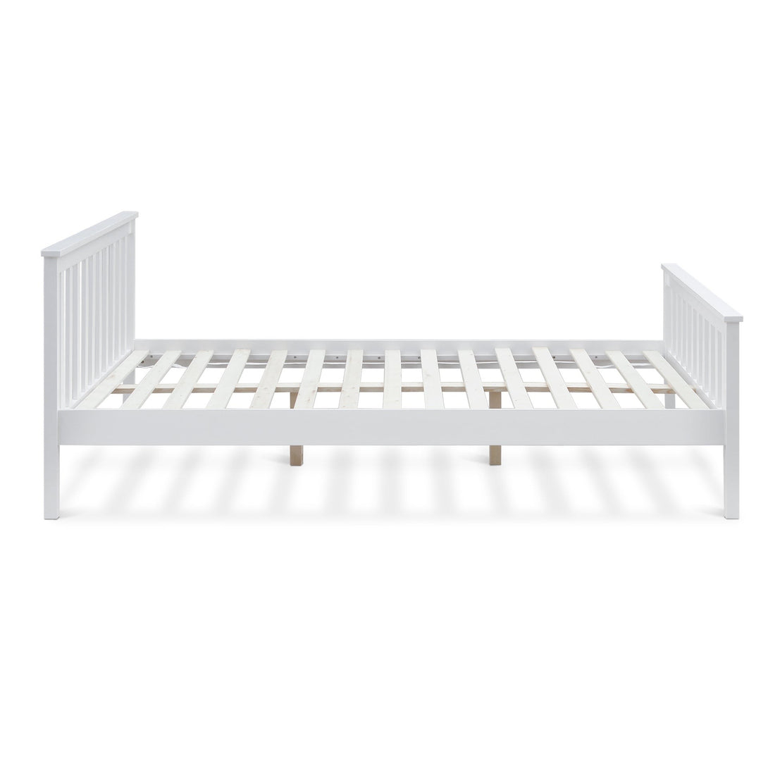 Andes Queen Wooden Bed Frame - White