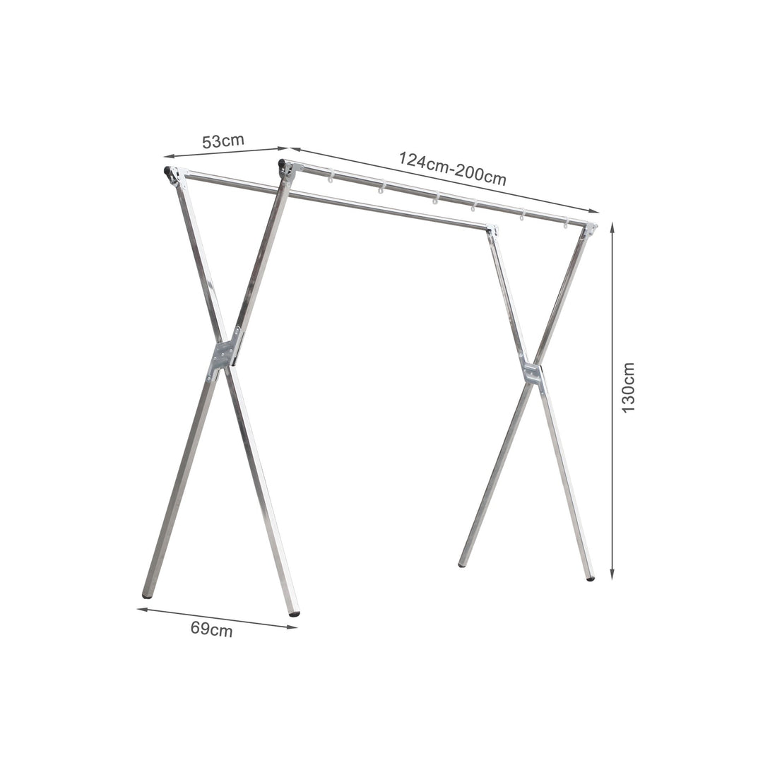 Stainless Steel Foldable Clothes Drying Rack Stand Clothes Rack Airer