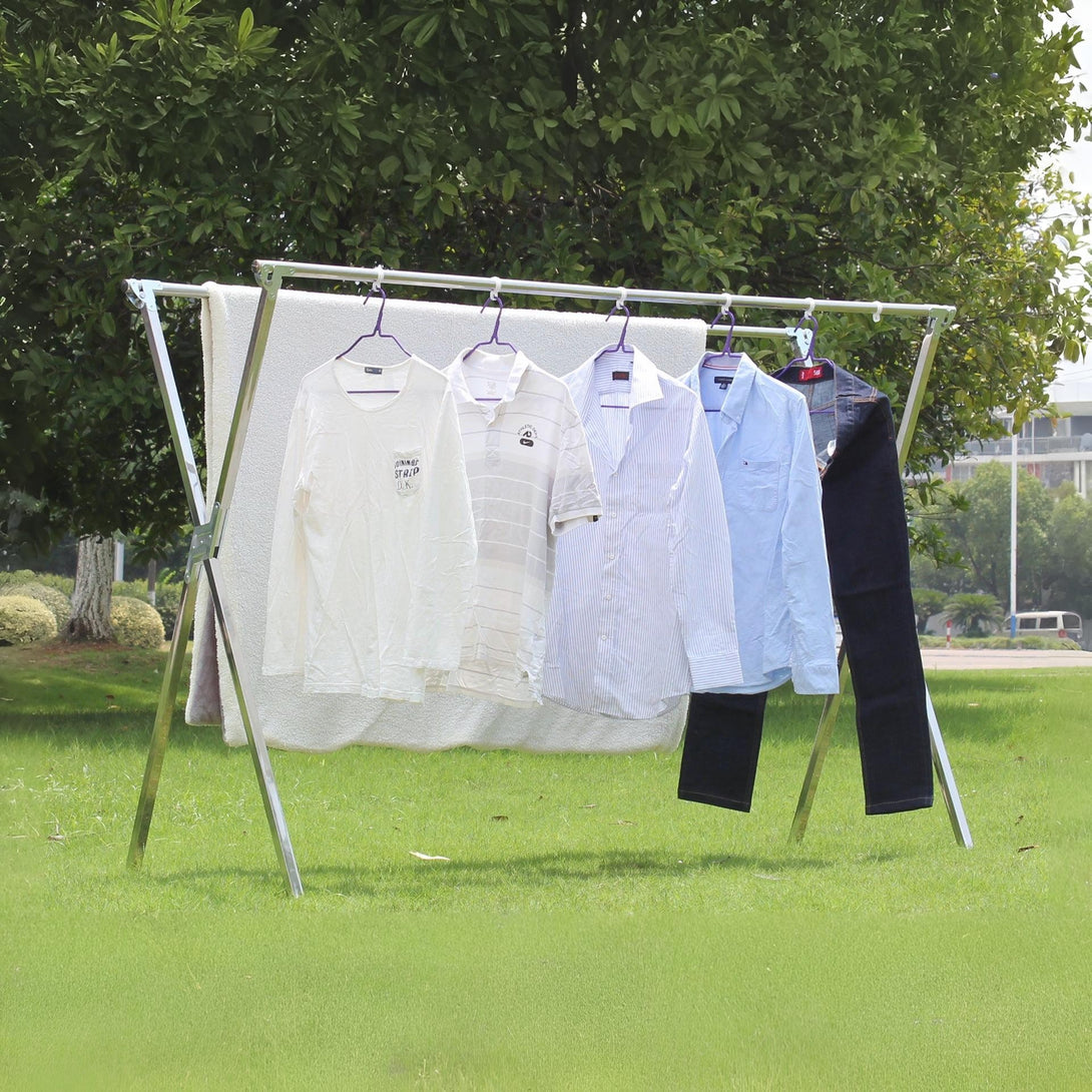 Stainless Steel Foldable Clothes Drying Rack Stand Clothes Rack Airer