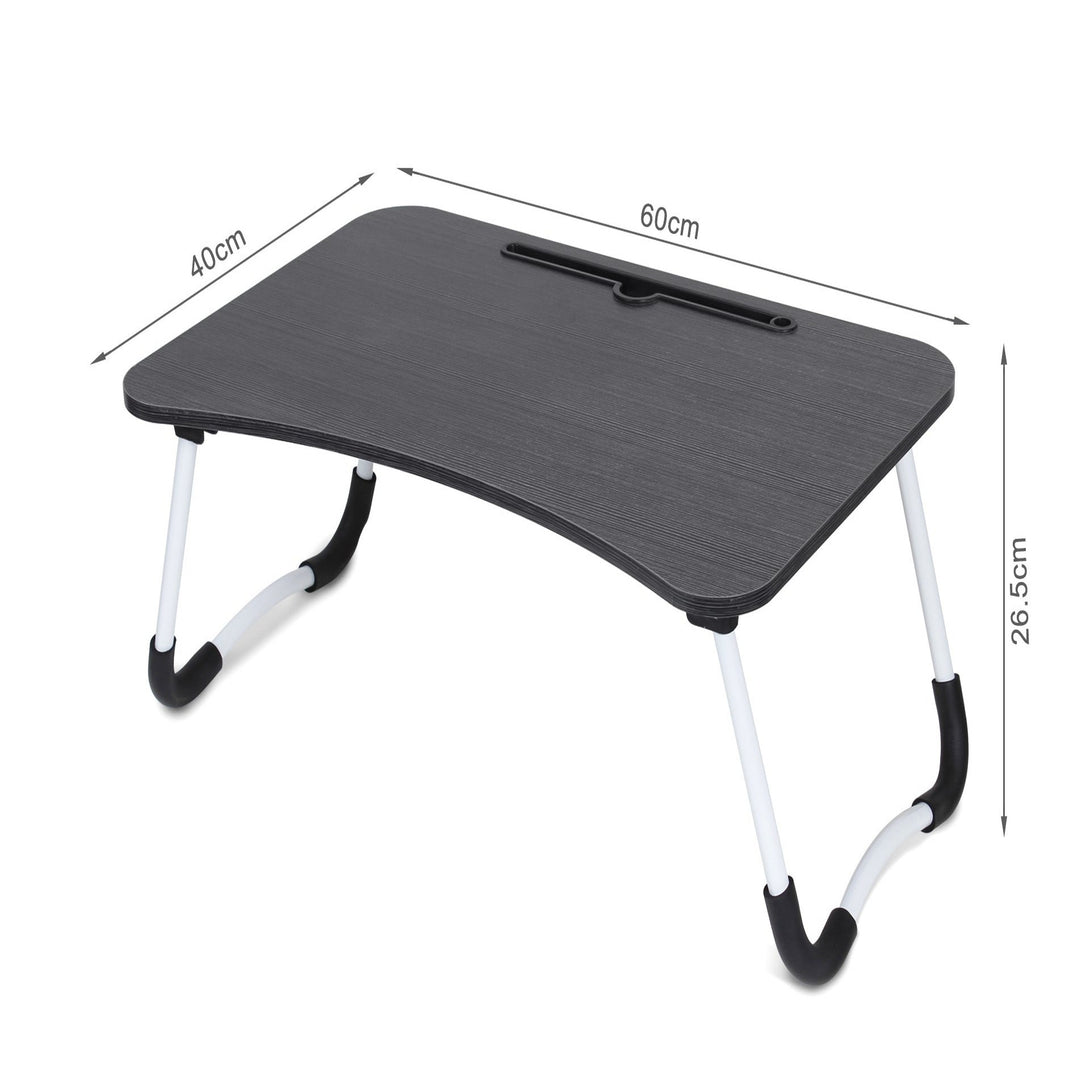 Portable Anti-Slip Laptop Desk Laptop Tray Table - Black