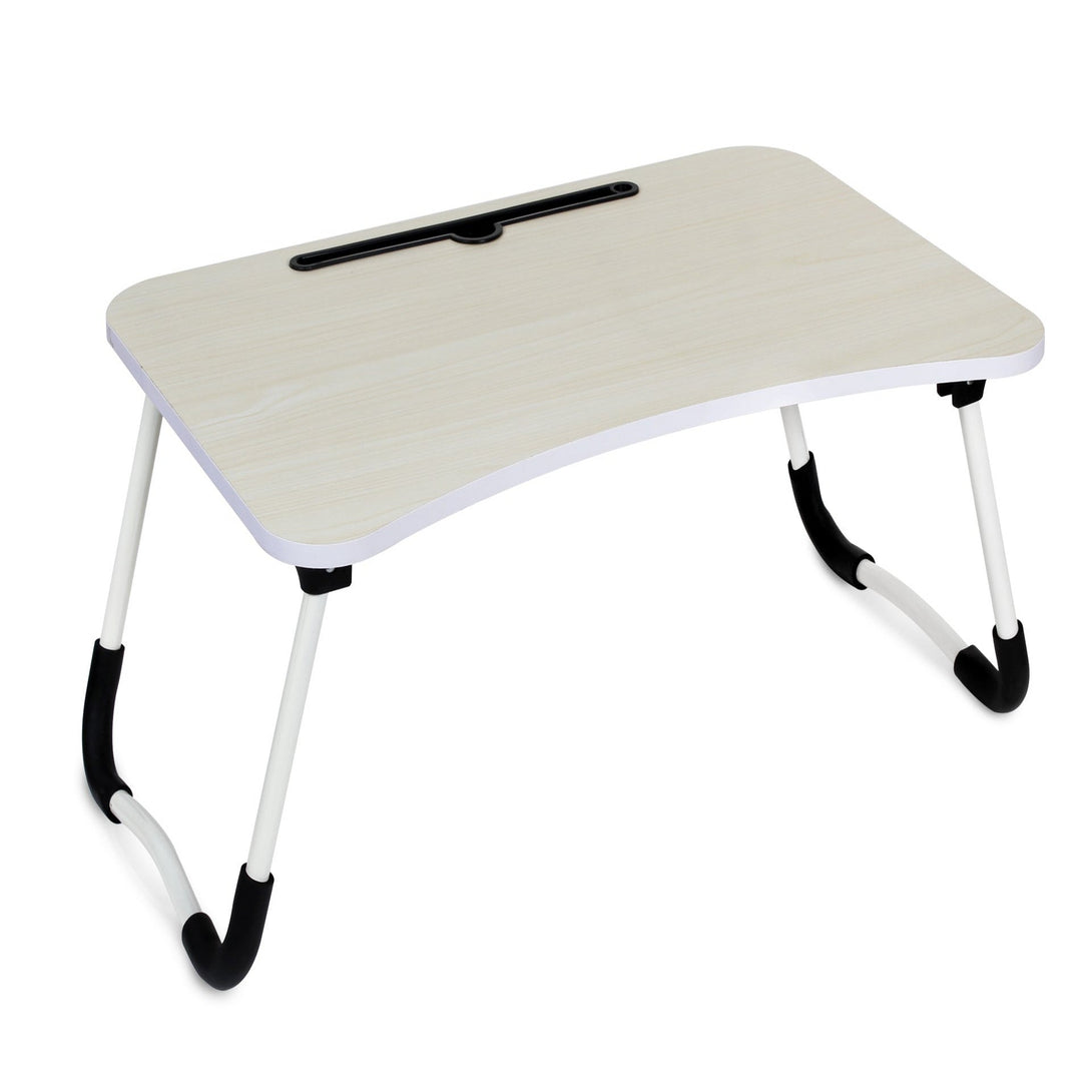 Portable Anti-Slip Laptop Desk Laptop Tray Table - White