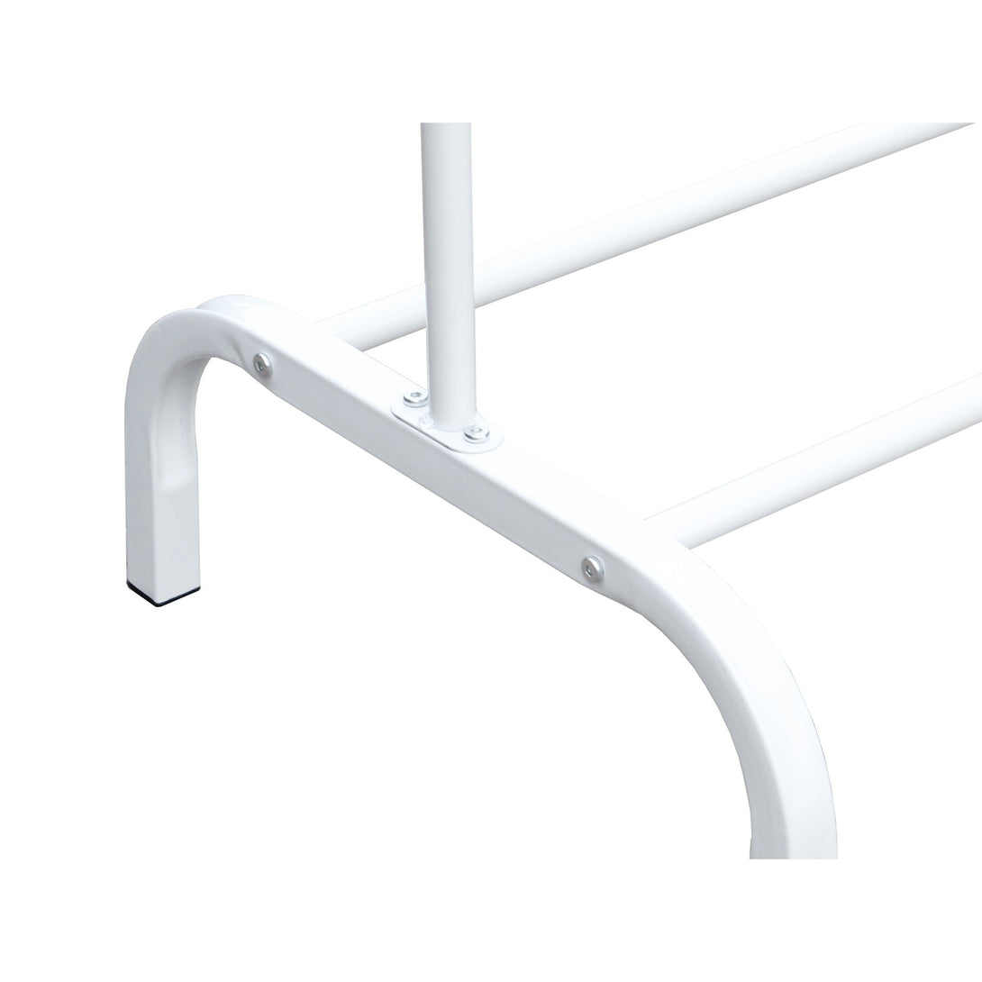 Metal Clothes Rack Stand Coat Hanger 104 x 152cm - White