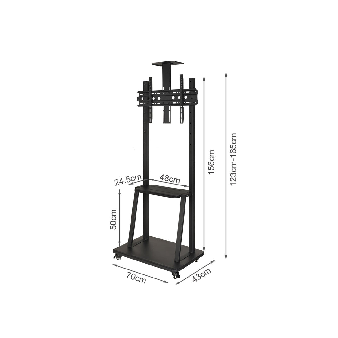 Mobile TV Stand Height Adjustable 32"-65"