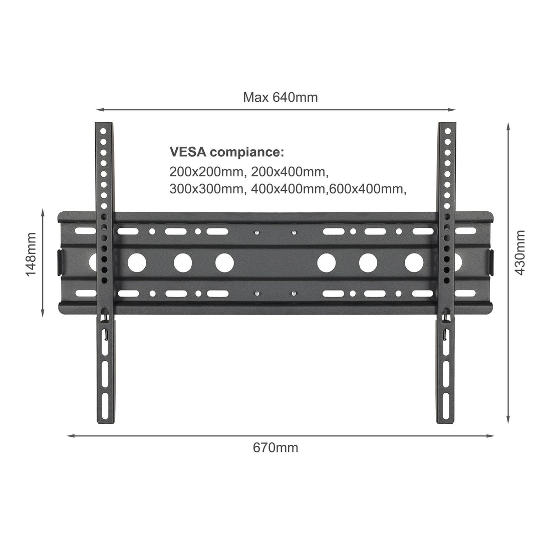 Mobile TV Stand Height Adjustable 32"-65"