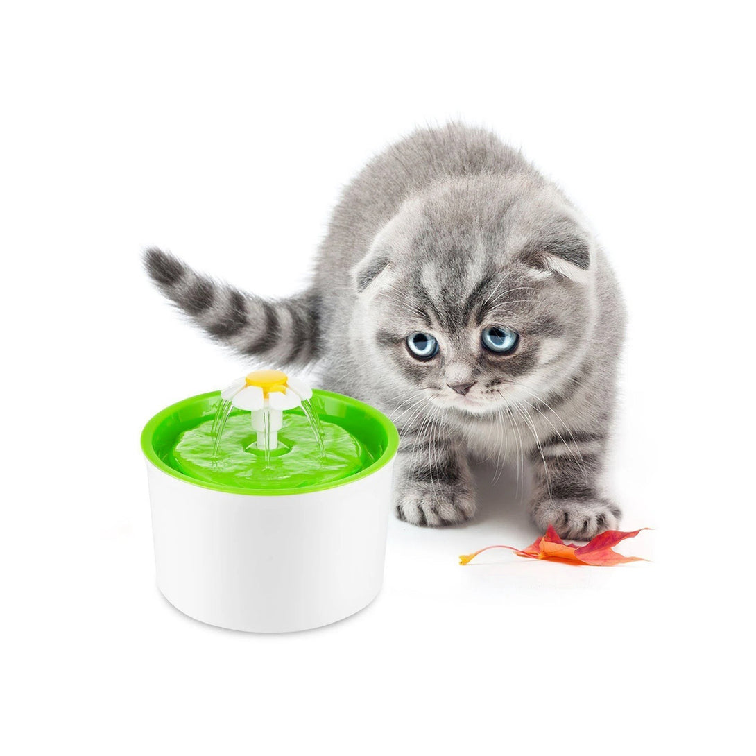 Pet Water Fountain Drinking Fountain Feeder - Green