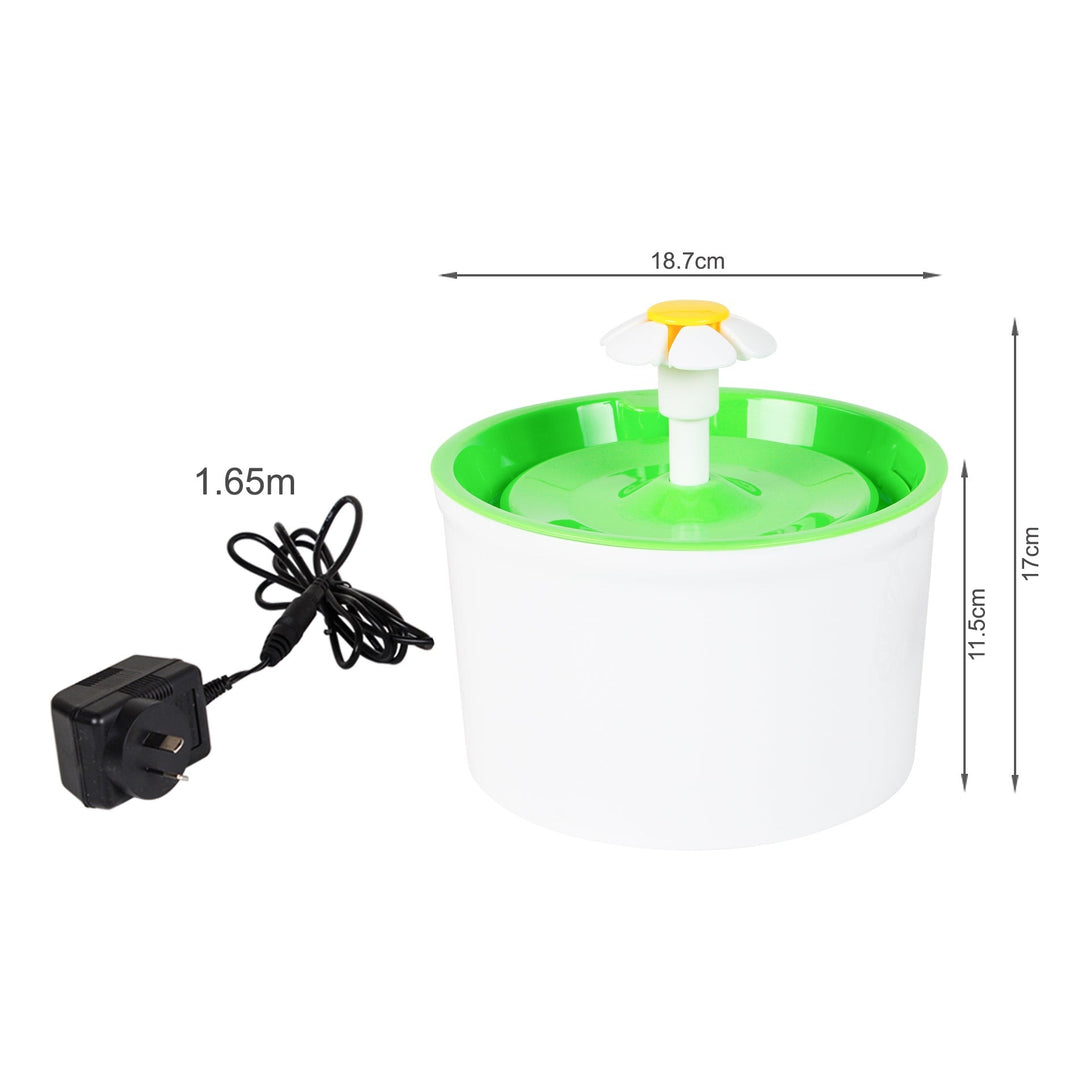 Pet Water Fountain Drinking Fountain Feeder - Green