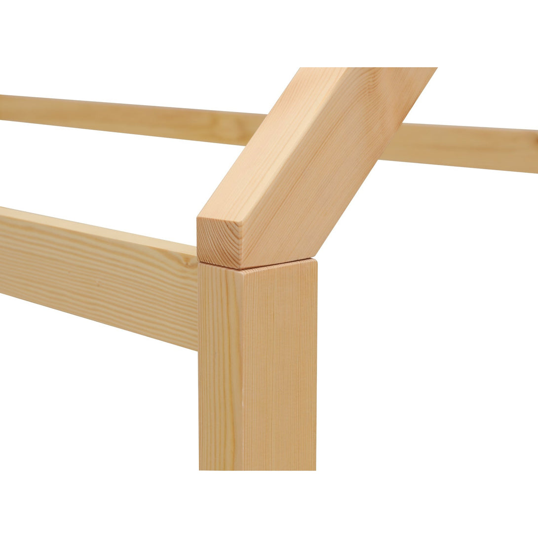 Mayon Single Wooden House Bed Frame - Oak