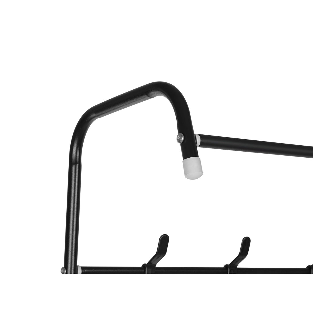 Clothing Garment Rack with Shelves - Black