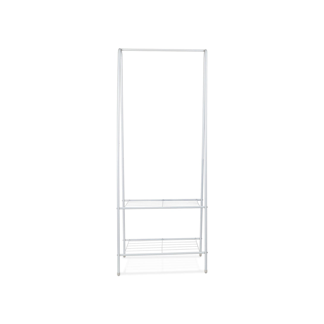 Metal Clothes Rack Stand - White