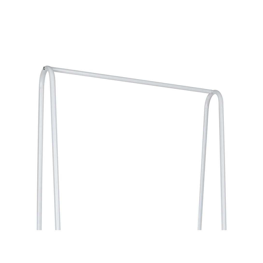 Metal Clothes Rack Stand - White