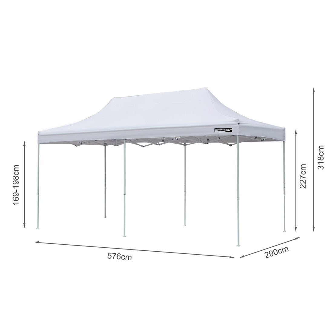 Toughout Breeze Gazebo 3 x 6m - White