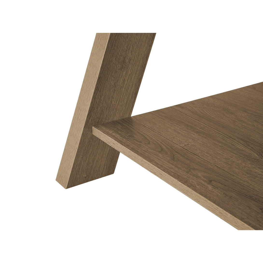 Tommie Rectangular Coffee Table - Cement + Oak