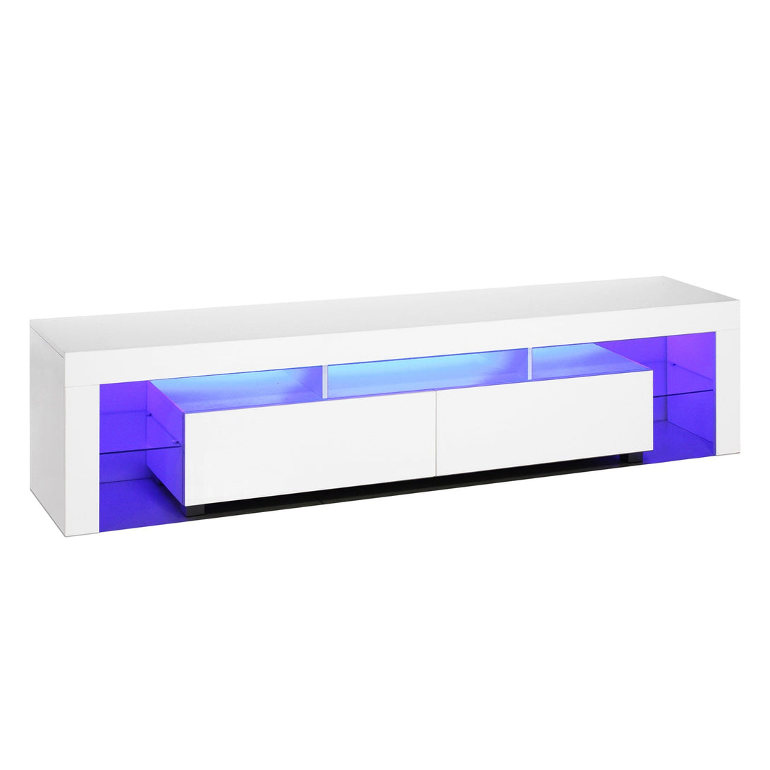 Arvada 2m LED Entertainment Unit - White