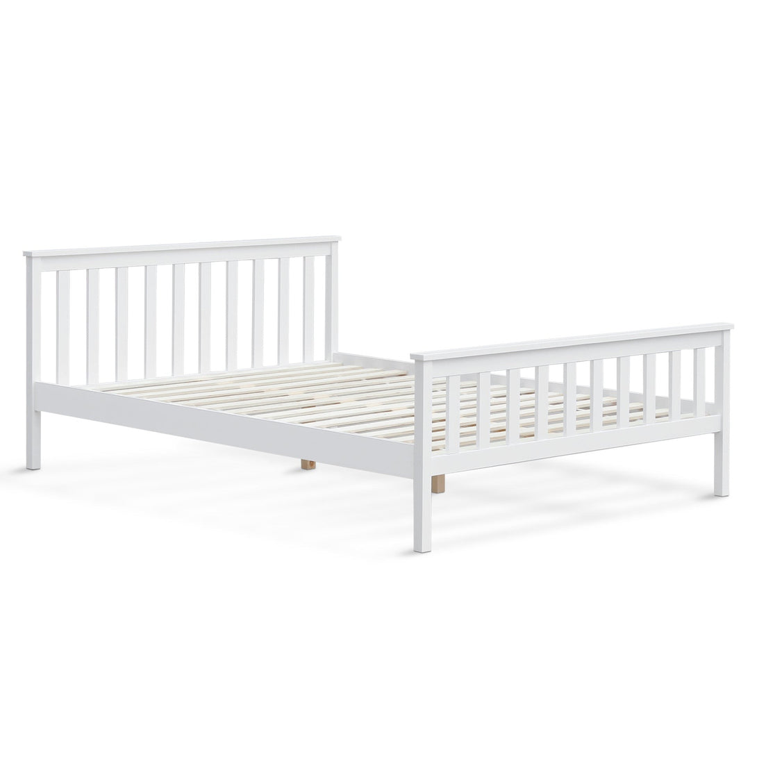 Andes Queen Wooden Bed Frame - White