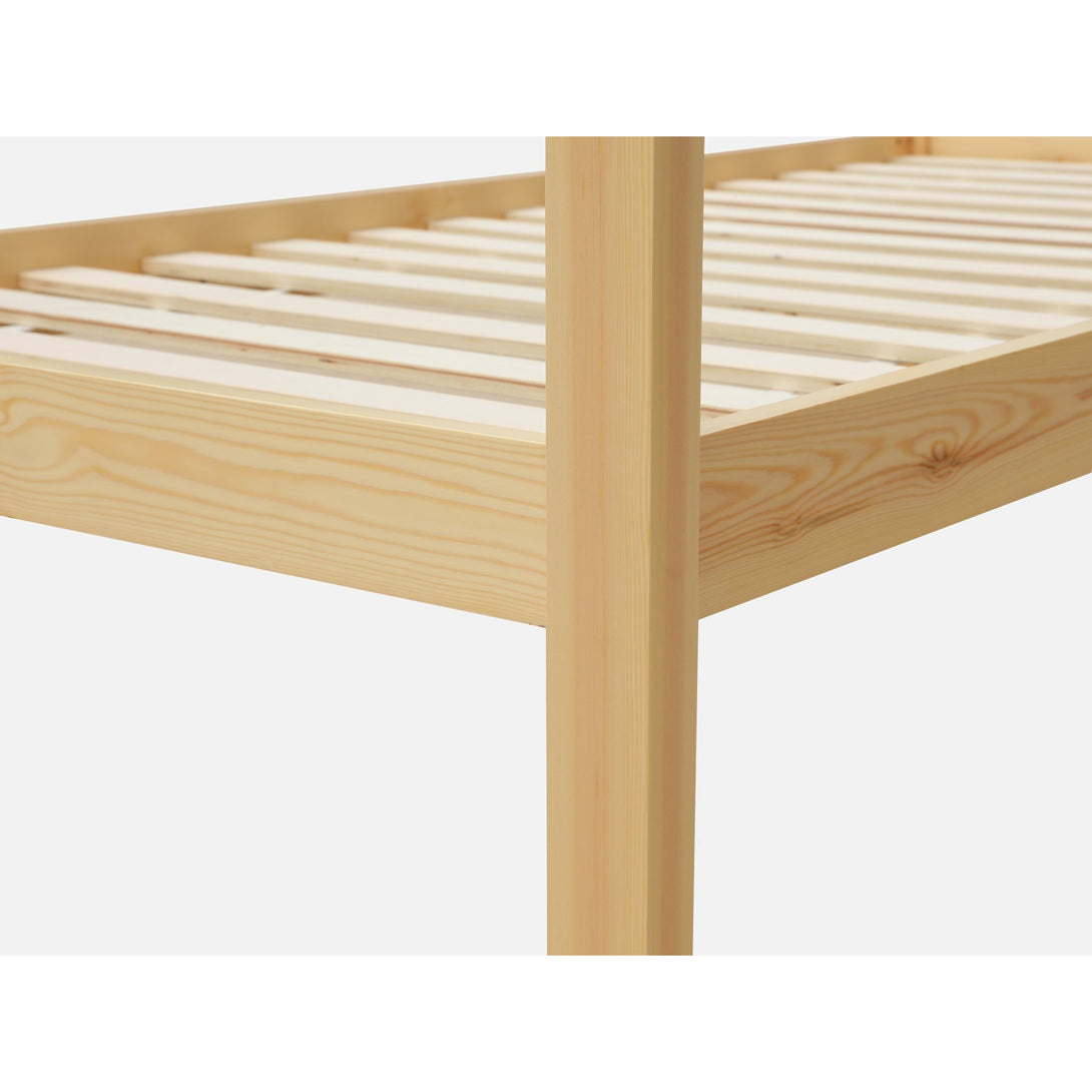 Mayon Single Wooden House Bed Frame - Oak