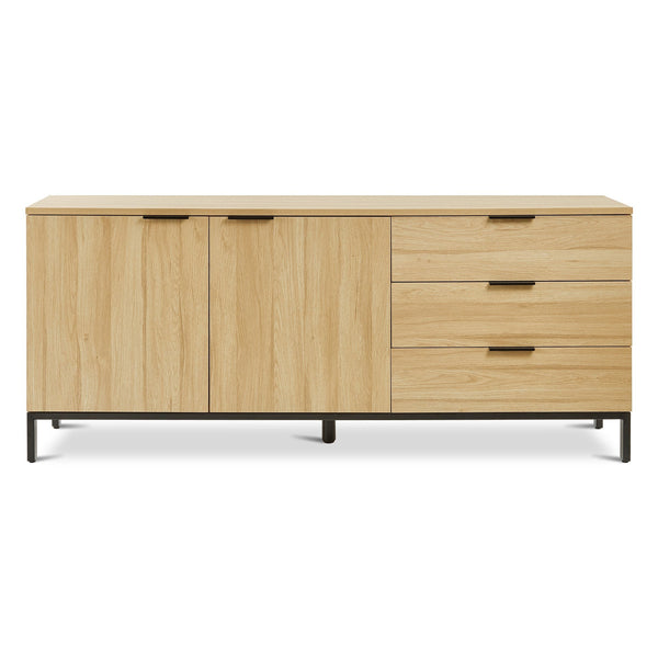 Ocala Sideboard Buffet Table with Drawer - Oak