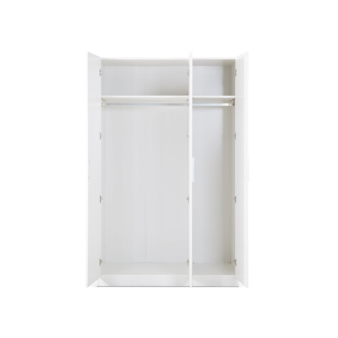 Makalu Wardrobe 3 Door Storage Shelves - White
