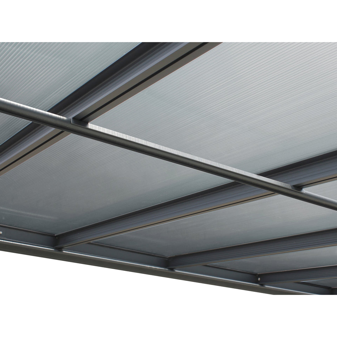 Patio Canopy Roof 5.57m x 3m - Charcoal Grey
