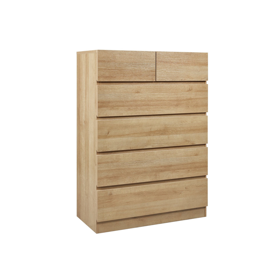Harris 6 Drawers Tallboy - Oak