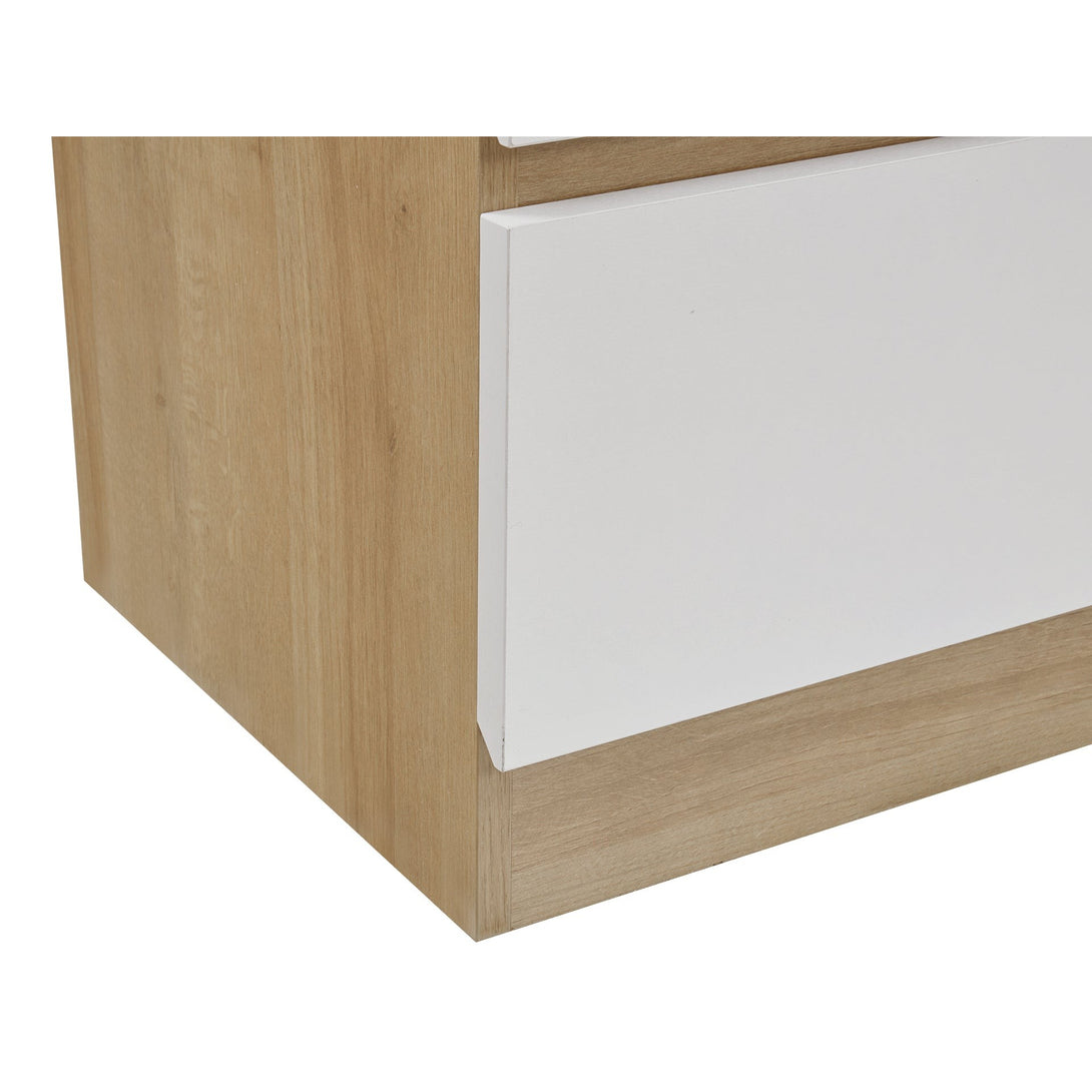 Harris 6 Drawers Low Boy - Oak + White