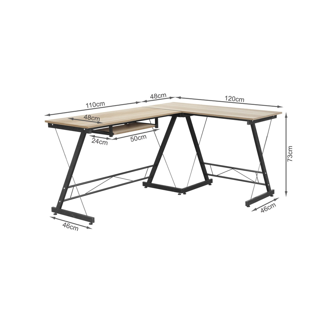 Emerson Computer Desk Corner Desk - Maple