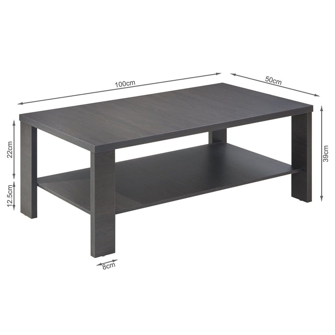 Koda Rectangle Coffee Table - Black