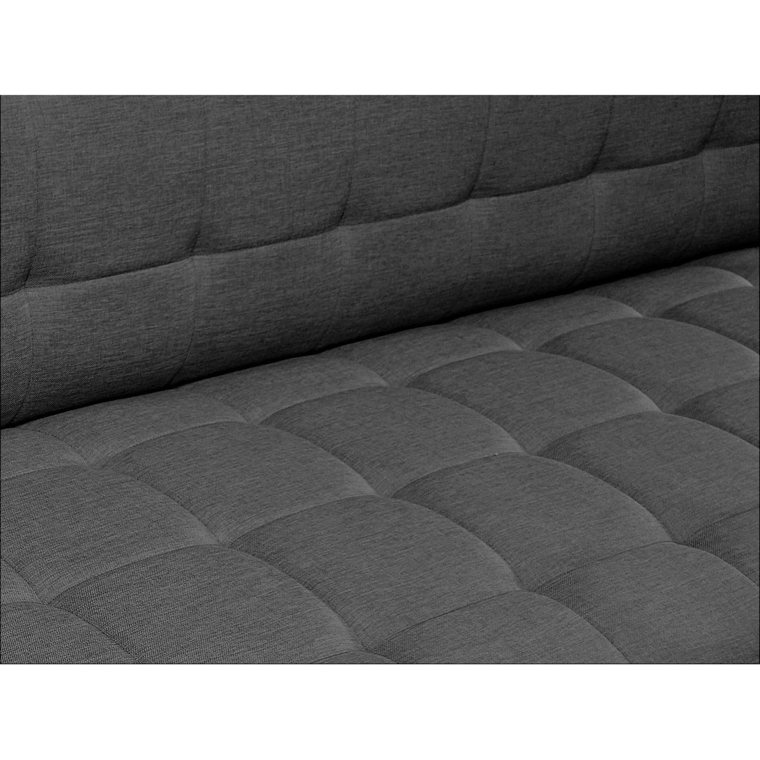 Colorado 3 Seater Sofa Bed Futon with Chaise - Dark Grey