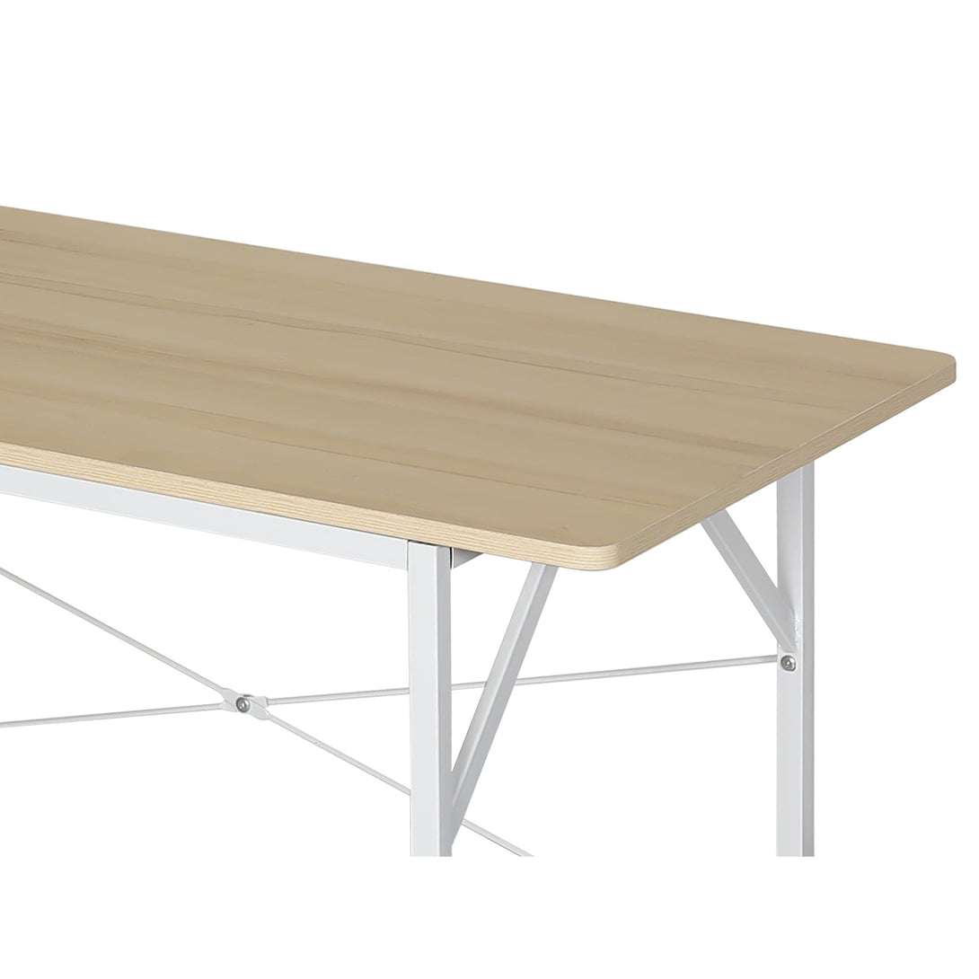 Kendahl 120cm Computer Desk with Bookshelf - White