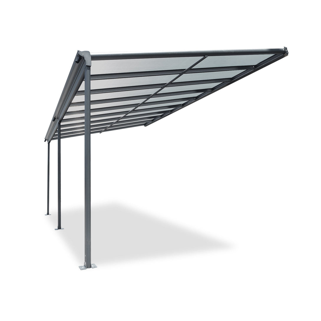 Patio Canopy Roof 5.57m x 3m - Charcoal Grey