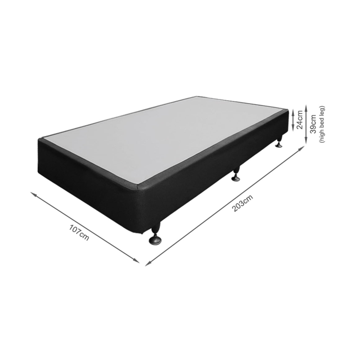 Vinson Fabric King Single Bed Base - Black