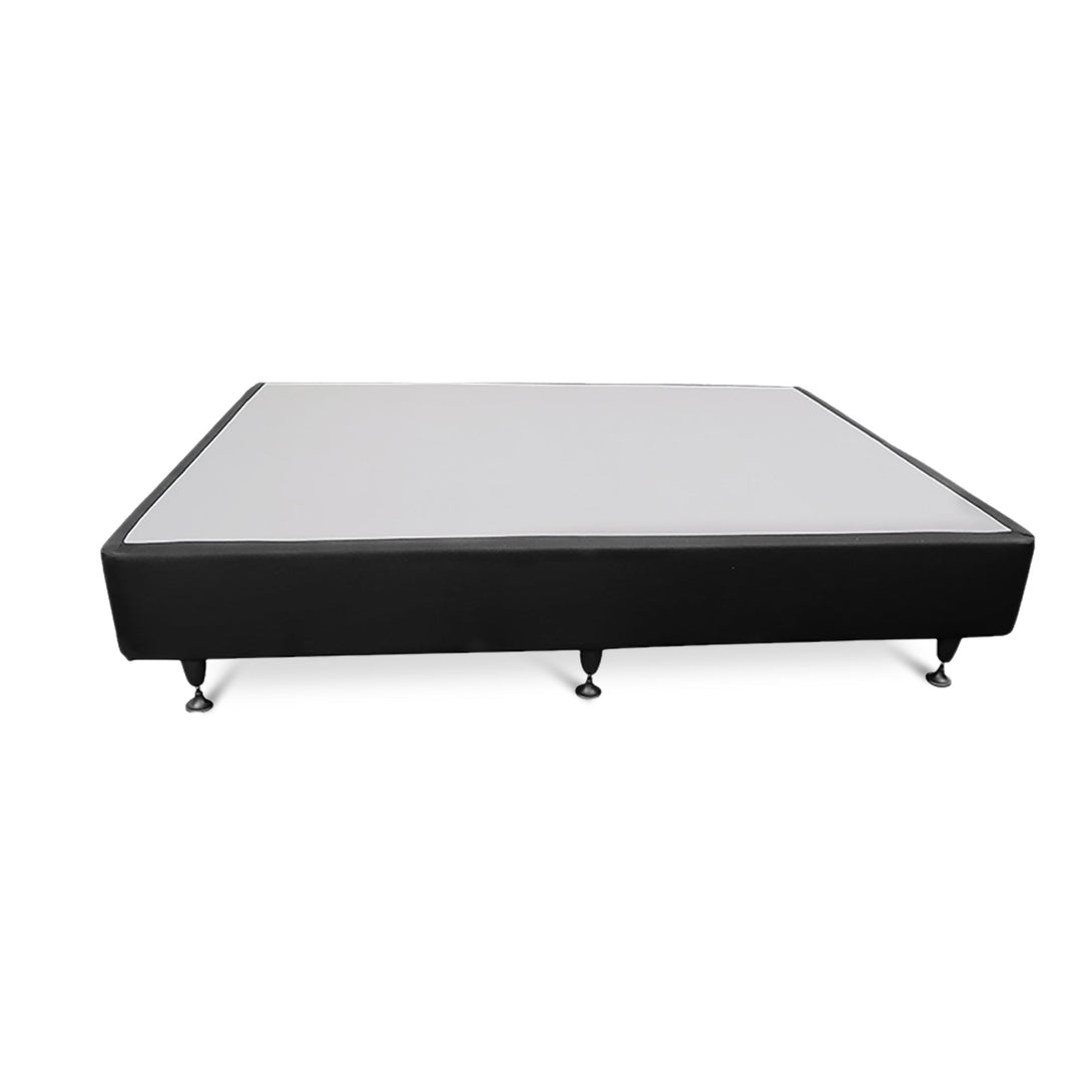 Vinson Fabric Queen Bed Base - Black