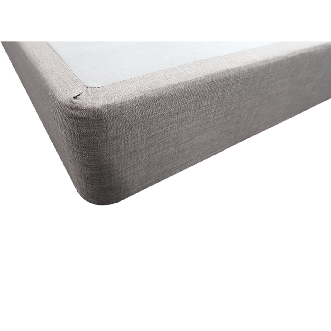 Vinson Fabric Double Bed Base - Grey