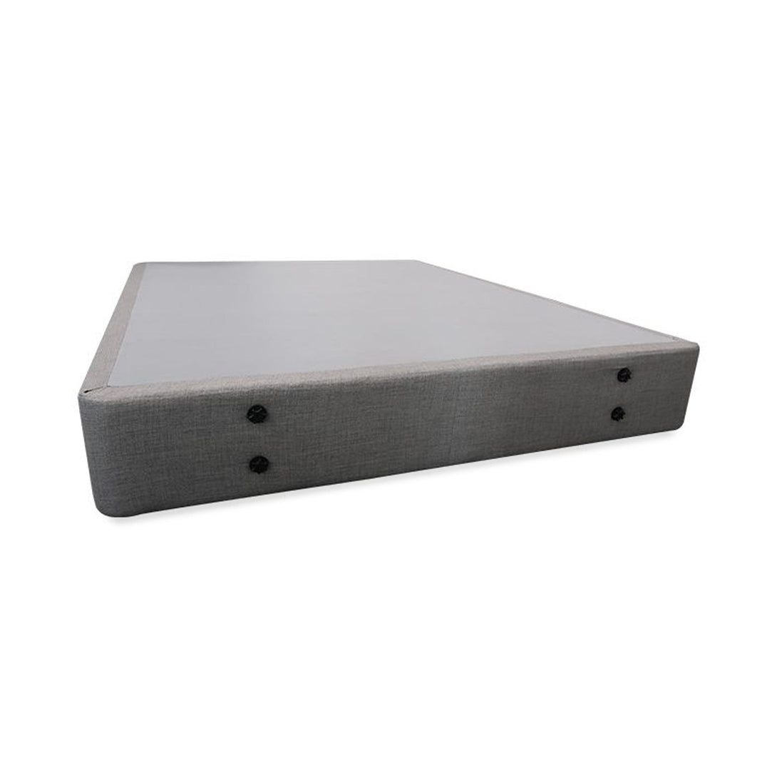 Vinson Fabric Queen Bed Base - Grey