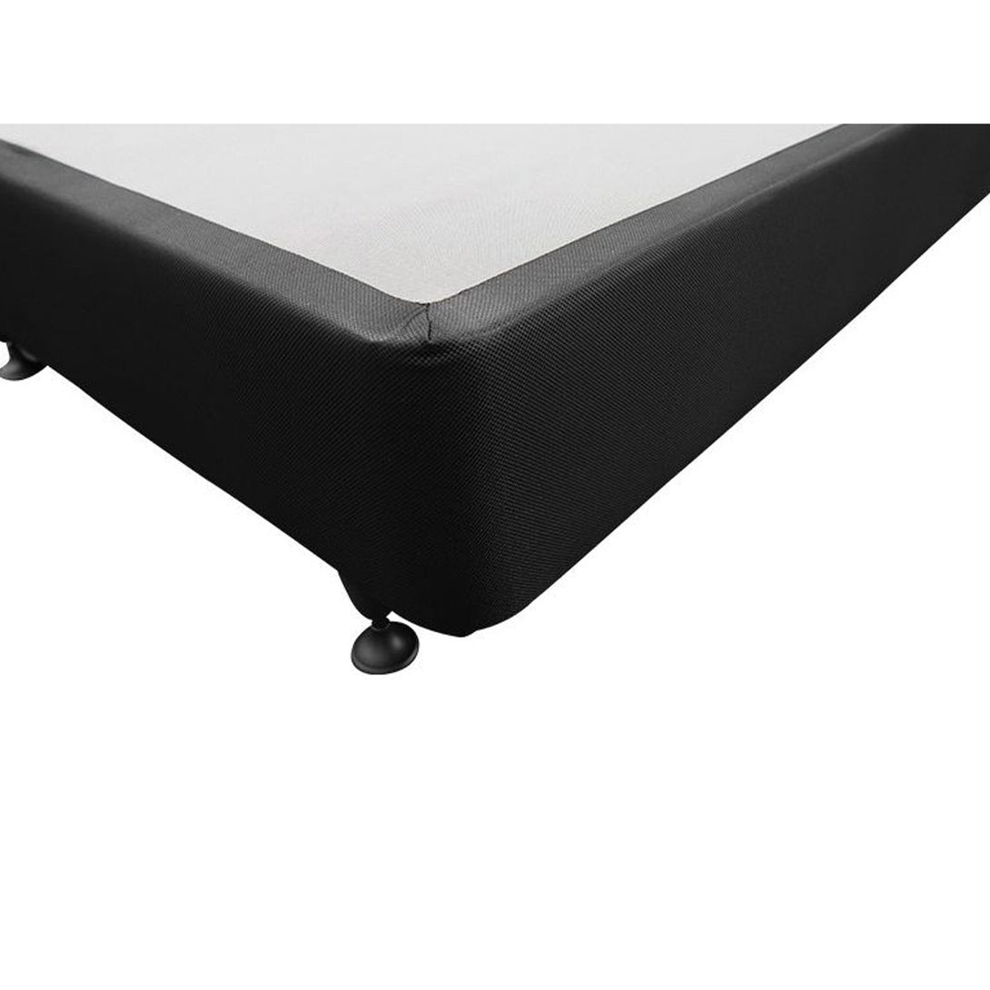Charles Fabric King Split Bed Base 4 Drawers - Black