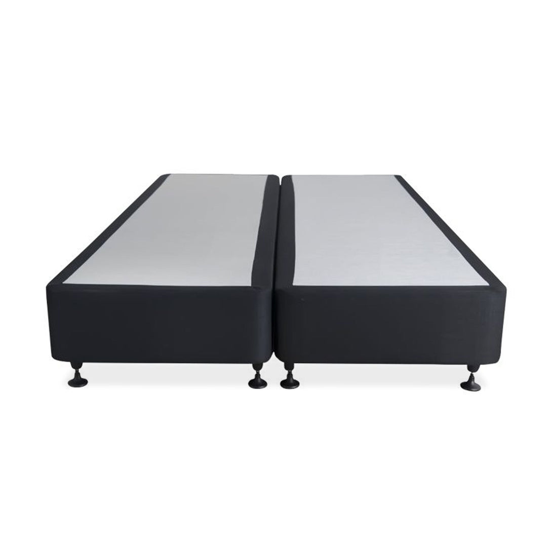 Charles Fabric Super King Split Bed Base 4 Drawers - Black