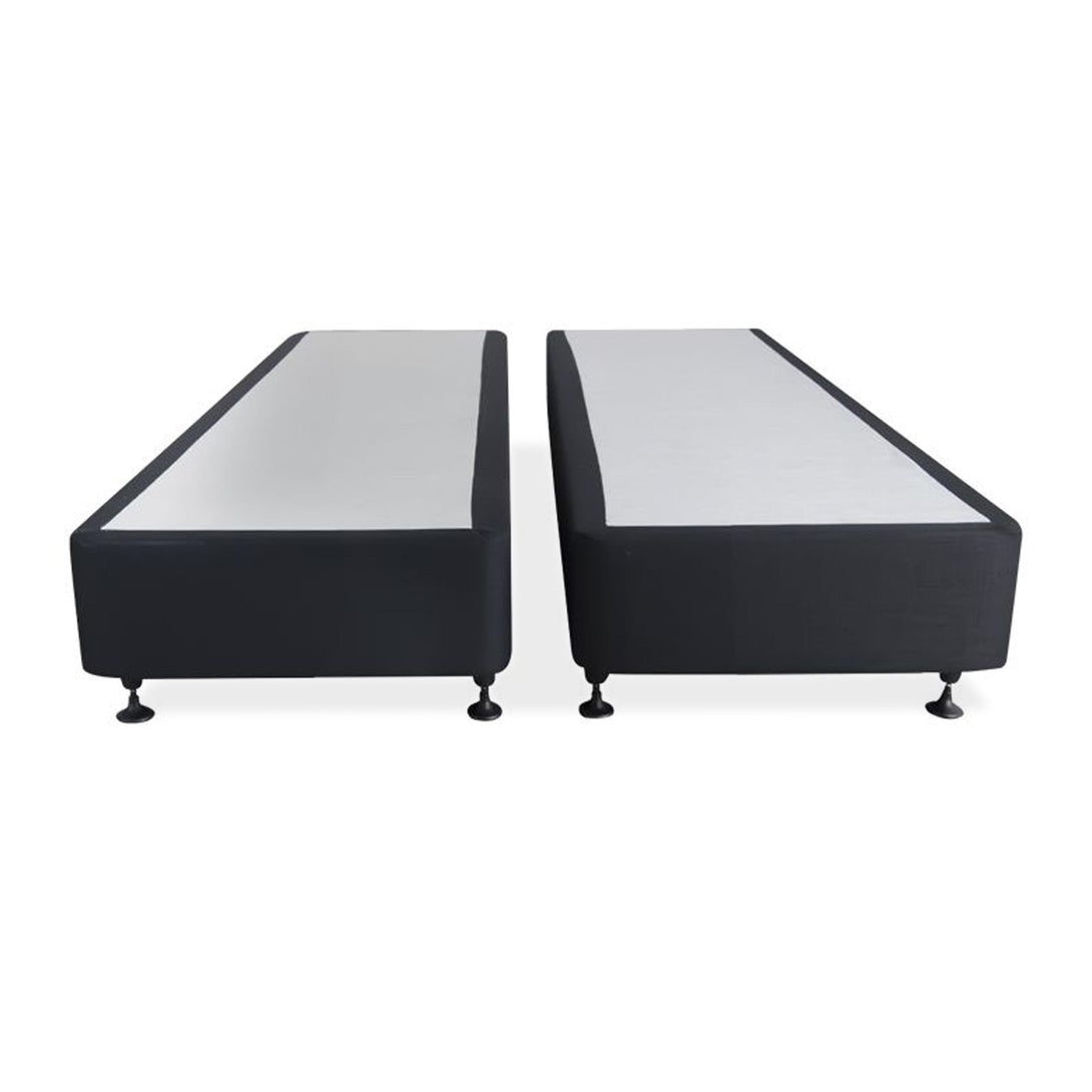 Charles Fabric Super King Split Bed Base 4 Drawers - Black