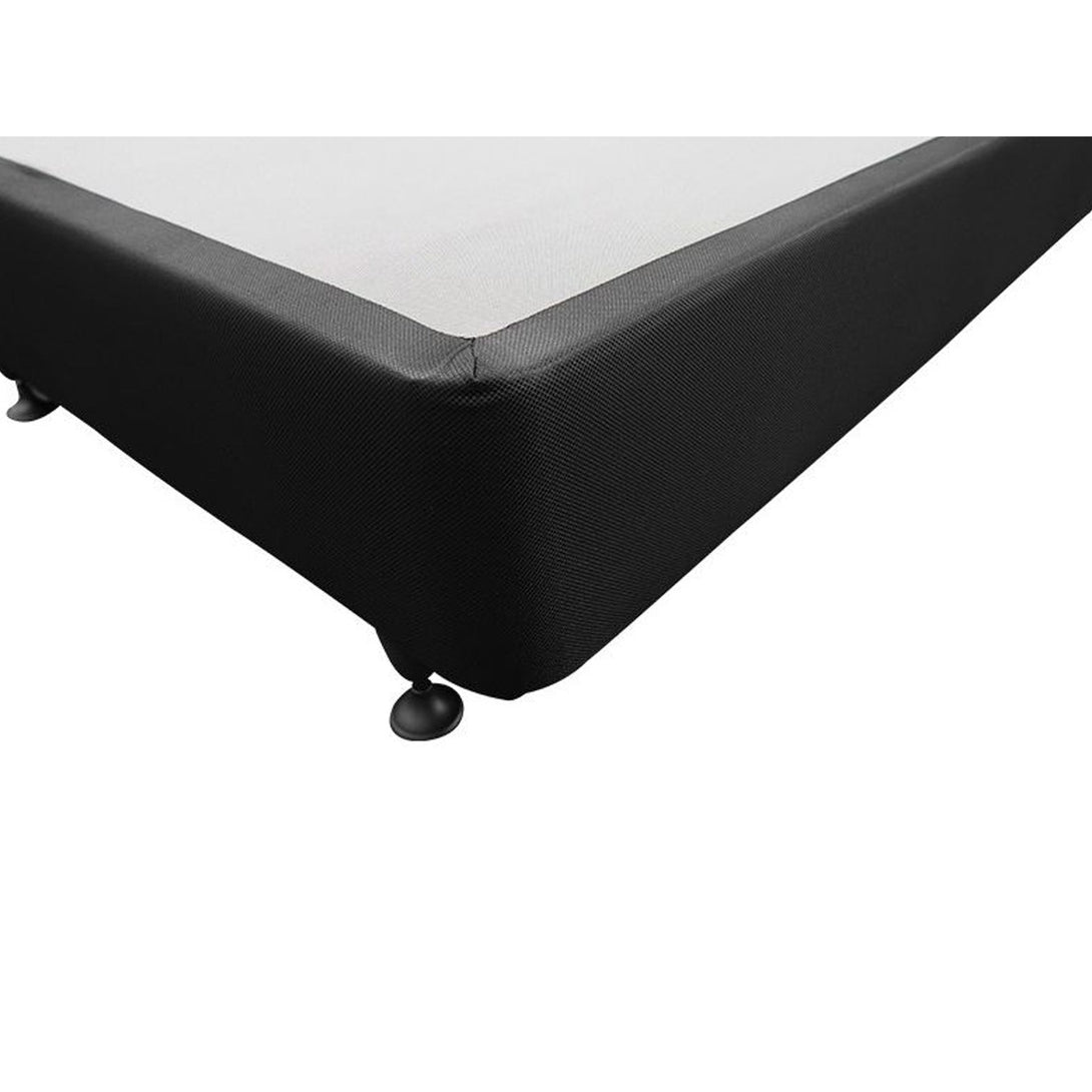 Charles Fabric Super King Split Bed Base 4 Drawers - Black
