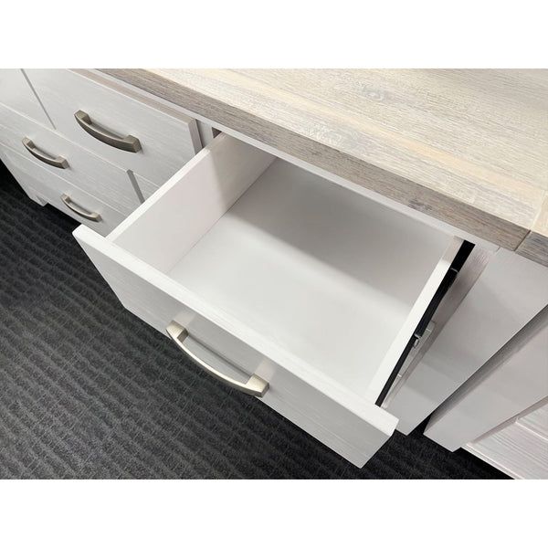 Aurora Solid Wood 7 Drawer Dresser - White