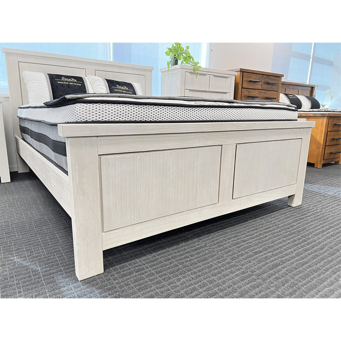 Lincoln Solid Wood Queen Bed Frame - White