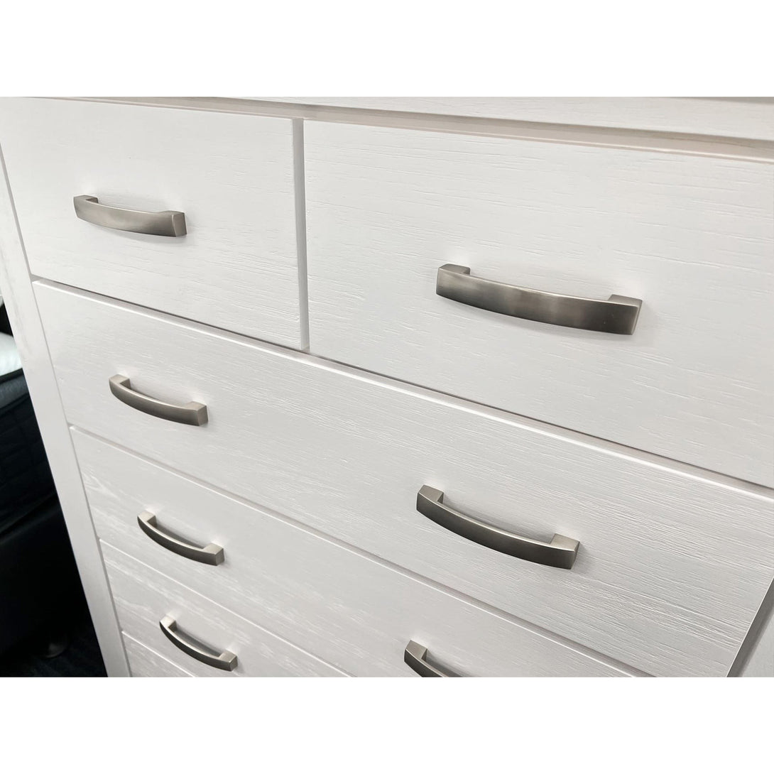 Aurora Solid Wood 6 Drawer Tallboy - White