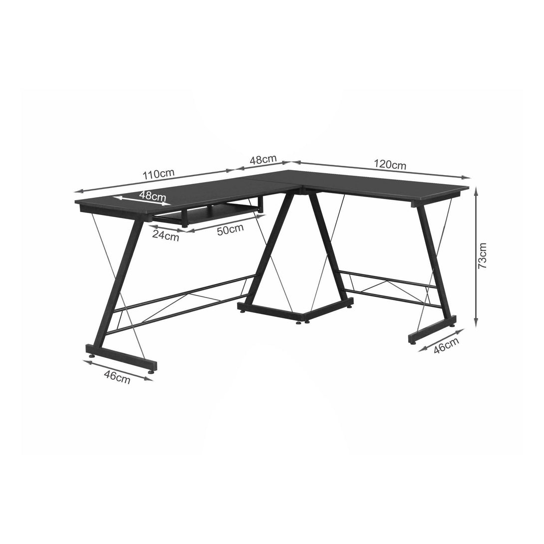Emerson Computer Desk Corner Desk - Black