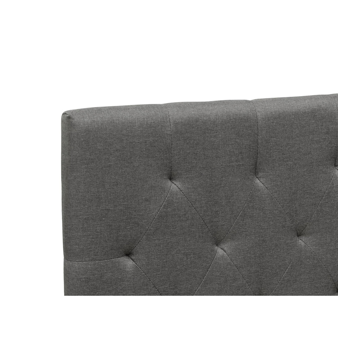 Blane Queen Bed Frame - Dark Grey