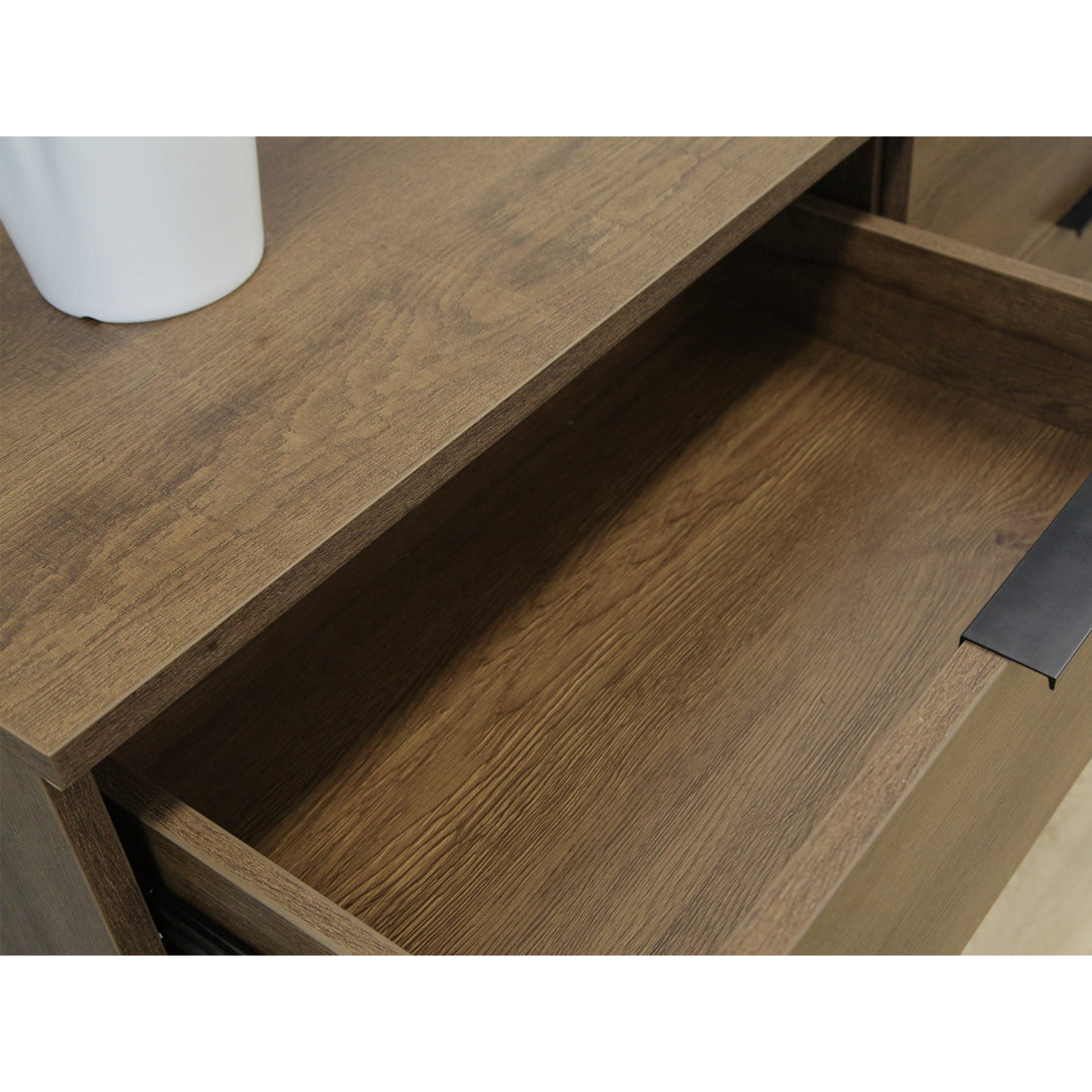 Ocala Low Boy 6 Drawer Chest Dresser - Walnut