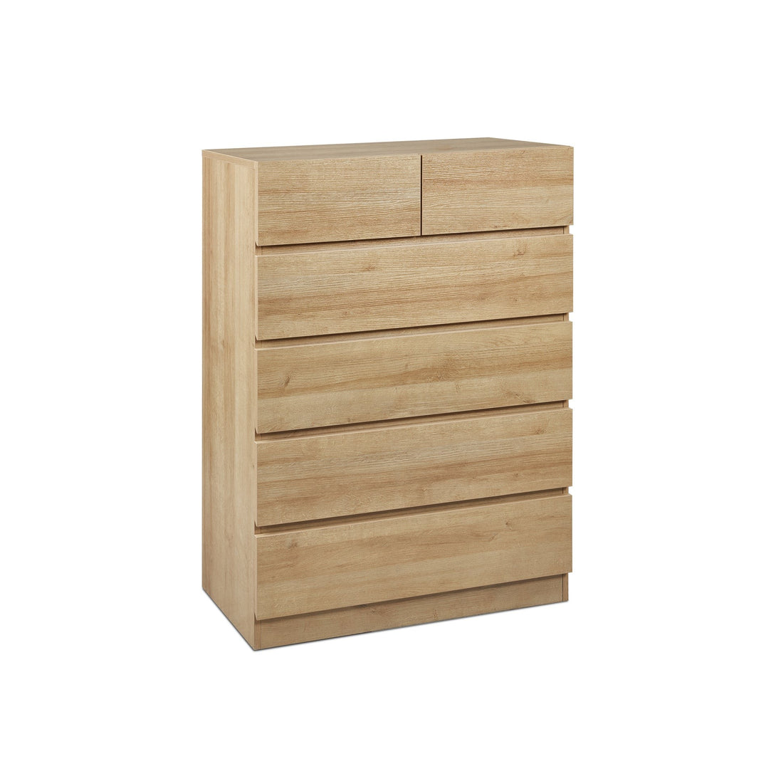 Harris 6 Drawers Tallboy - Oak