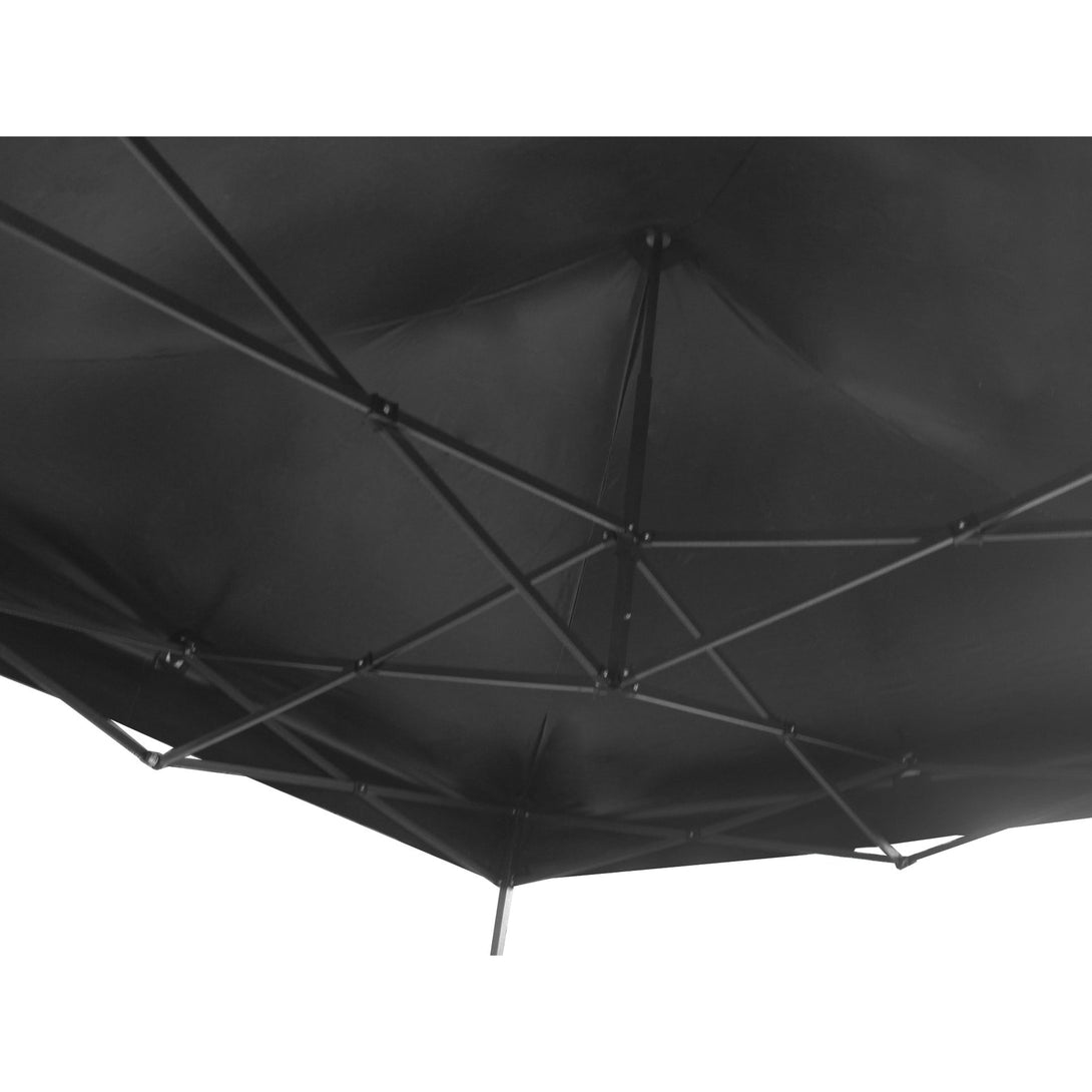Toughout Breeze Gazebo with 3 Side Walls 3x3m - Black