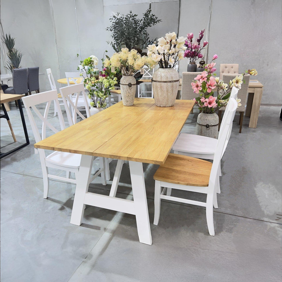 Bali 6 Seater Dining Table - Oak