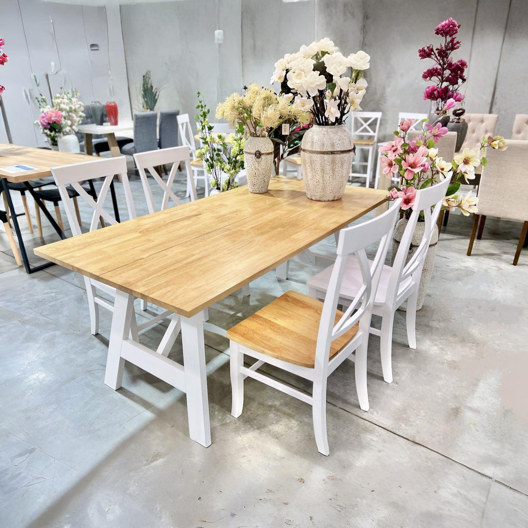 Bali 6 Seater Dining Table - Oak