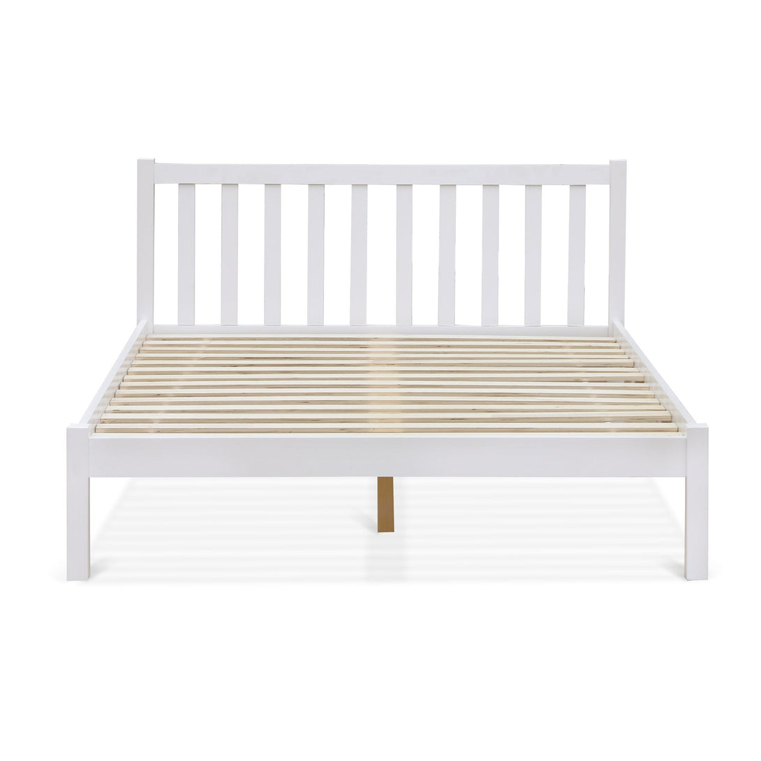Baker Double Wooden Bed Frame - White