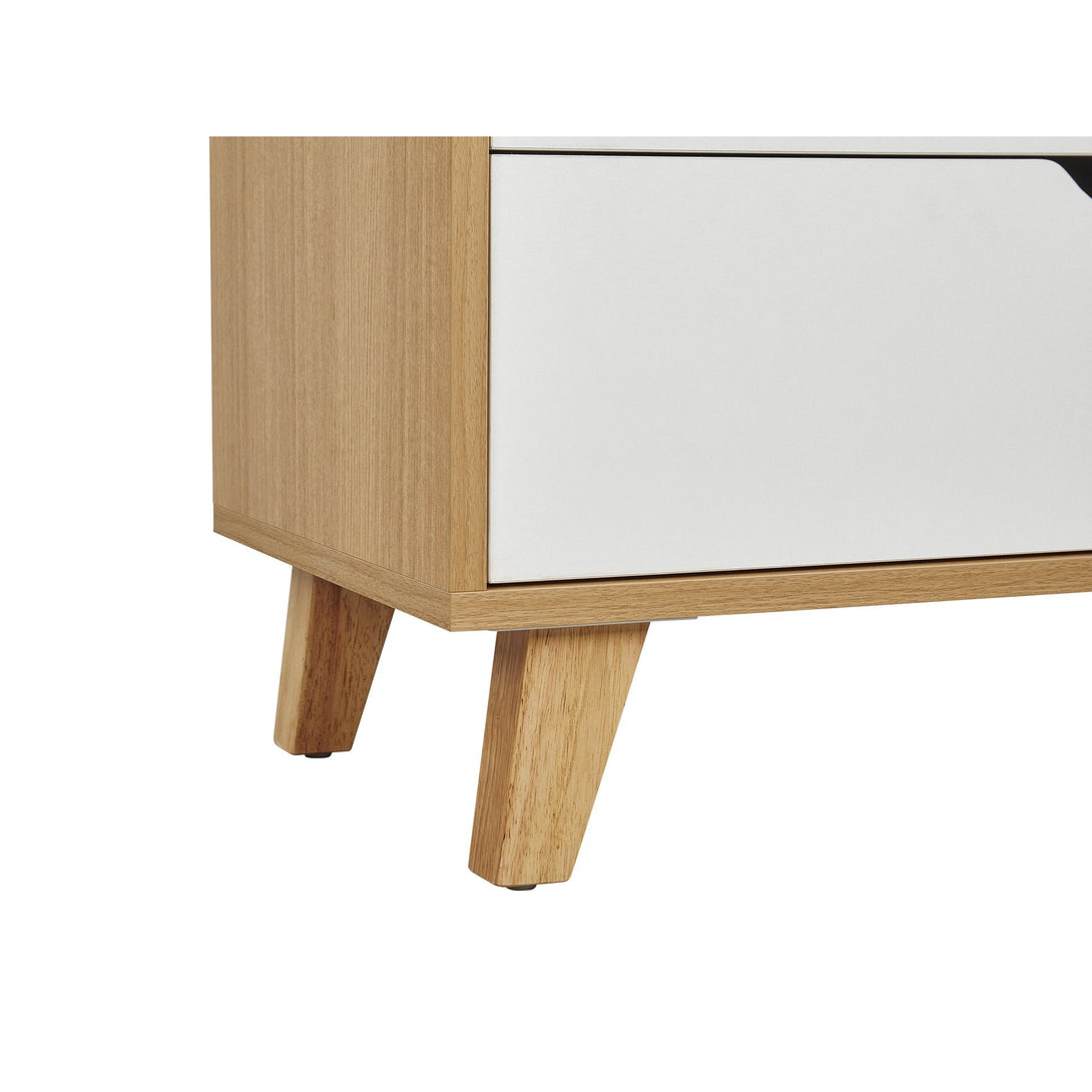 Schertz Wooden Tallboy 6 Drawers - Oak